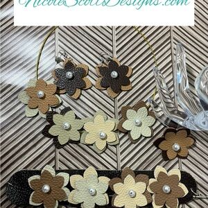 Floral Earth tone Necklace Set